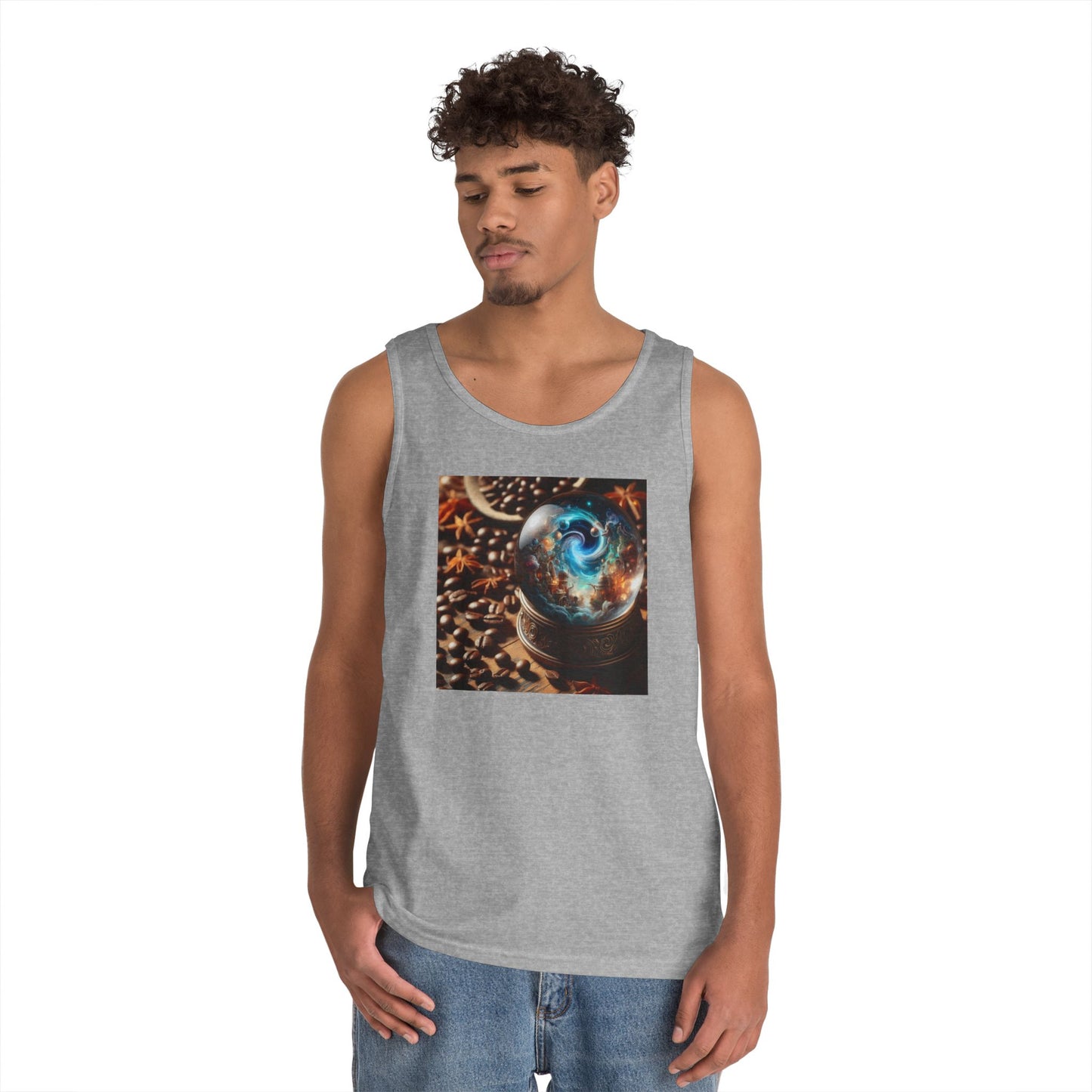 Tanktop | Unisex | Schwere Baumwolle | Kosmische Mythologie | Schneekugel