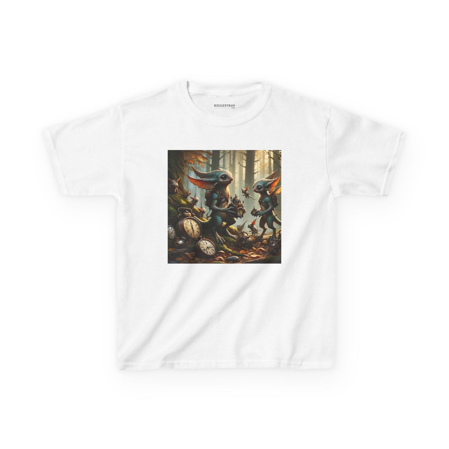 T-Shirt | Koszulka dziecięca | Ciężka bawełna | Steampunk Fantasy | Leśne Pooka