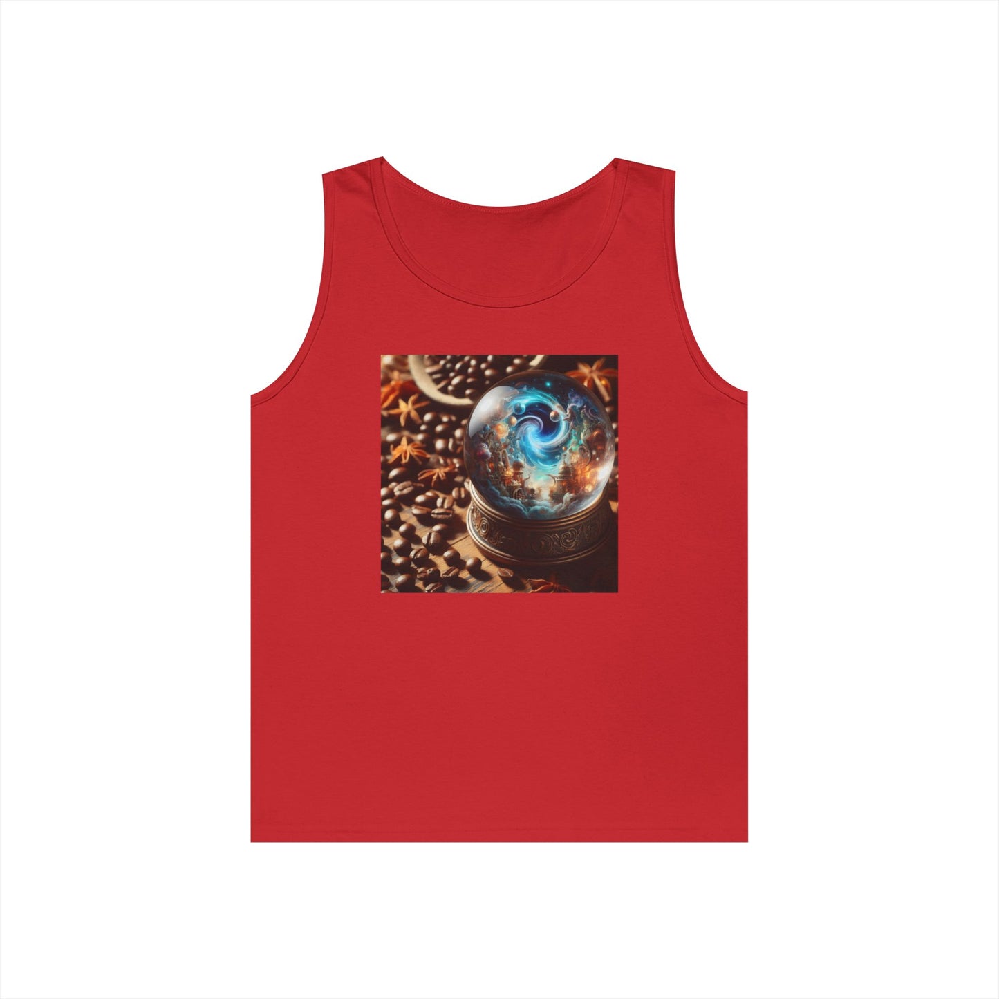 Tanktop | Unisex | Schwere Baumwolle | Kosmische Mythologie | Schneekugel