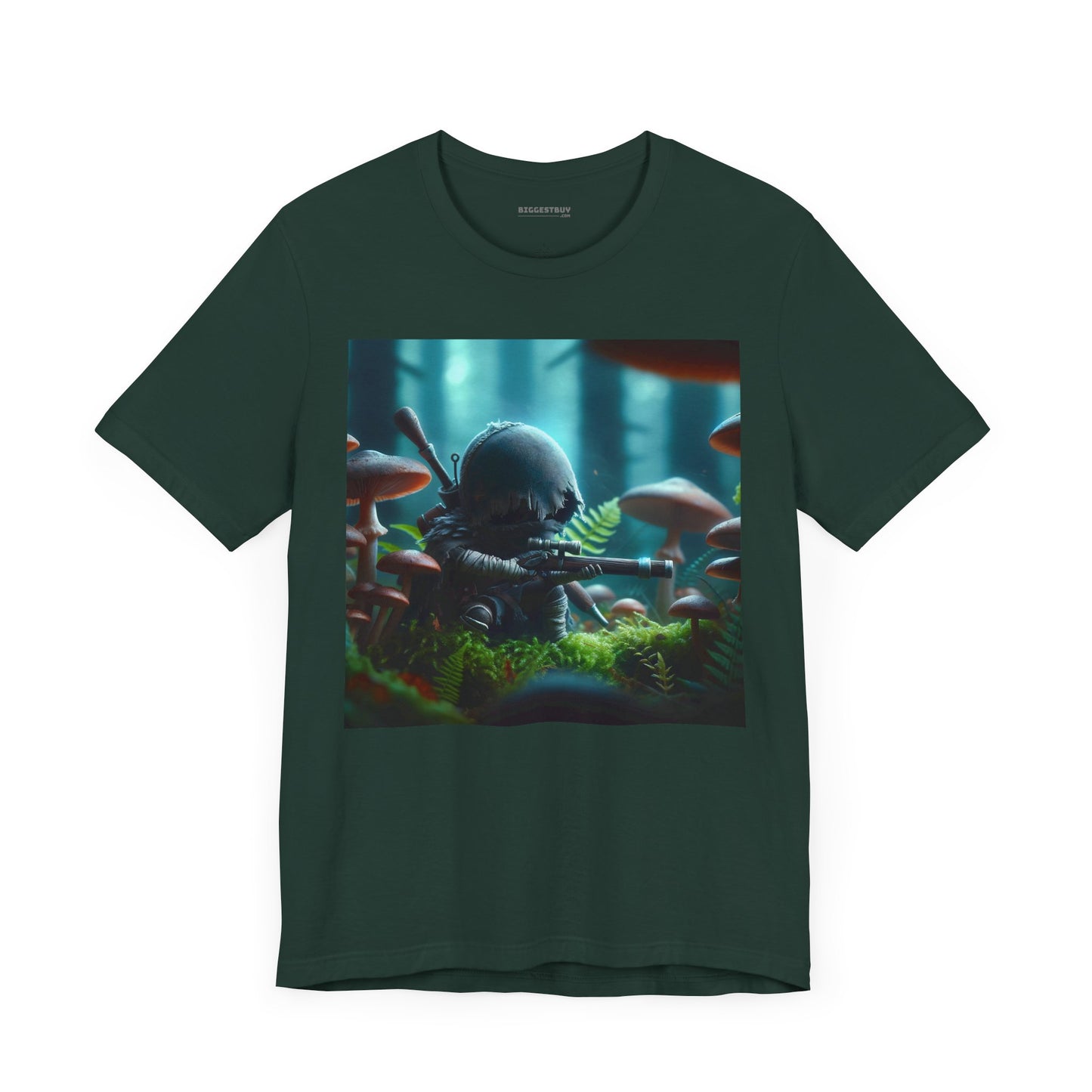 Tシャツ | ユニセックス | ジャージーTシャツ | 半袖 | バイオパンク | ミニチュア戦士 | 幻想的森