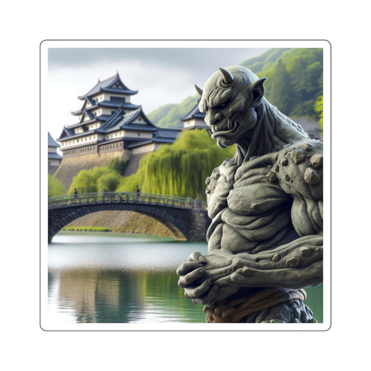 Sticker | Square | Dark Fantasy | Yokai Lore | Oni