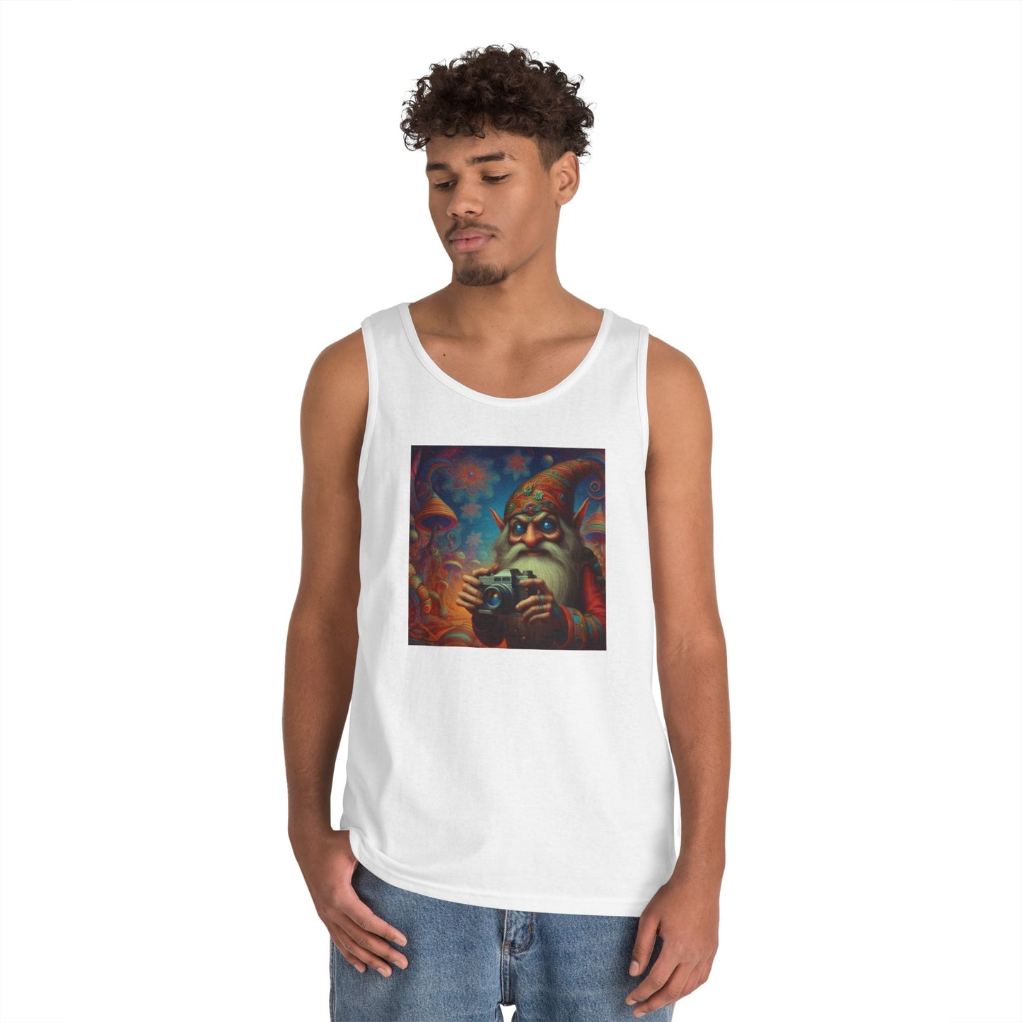 Tanktopp | Unisex | Kraftig bomull | Fantasy | Psykedelisk | Domovoi