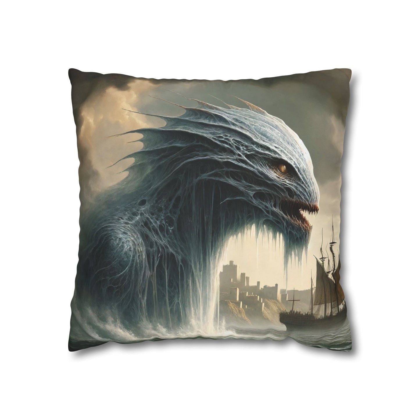 Federe | Quadrato | Tela di poliestere | Mitologia Nordica | Jörmungandr | Serpente Marino