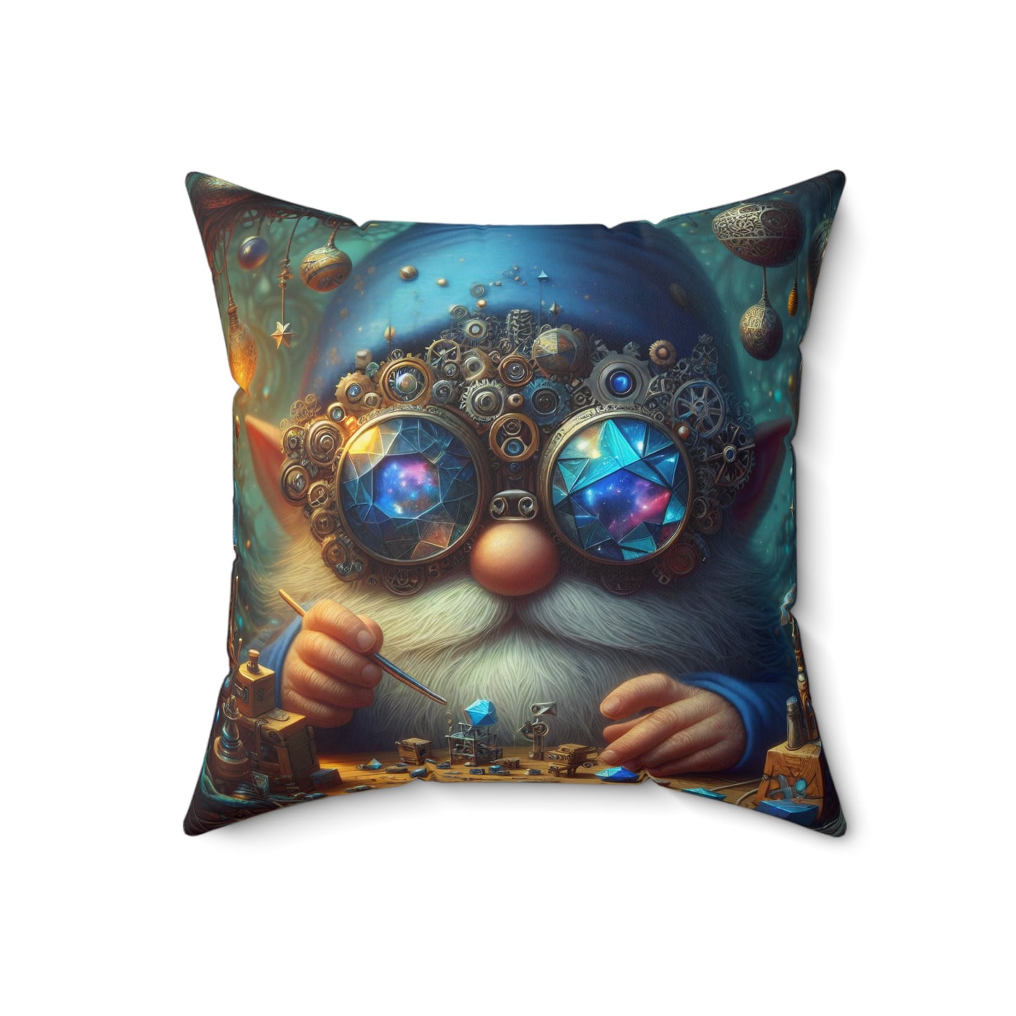 Bantal | Poliester | Persegi | Folklor Nordik | Tomte | Gnome Alkemis