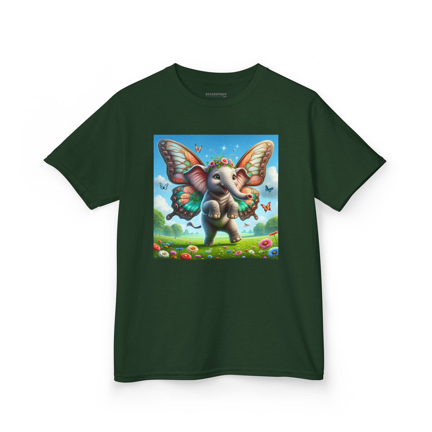 T-Shirt | Koszulka dziecięca | Ciężka bawełna | Baśniowa fauna | Airavata | Słonik
