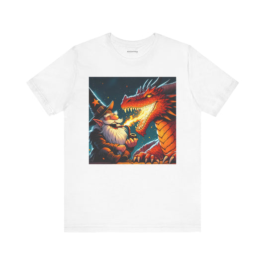 T-skjorte | Unisex | Jersey-T-skjorte | Kort erme | Høy Fantasi | Drakemagi | Trollmann