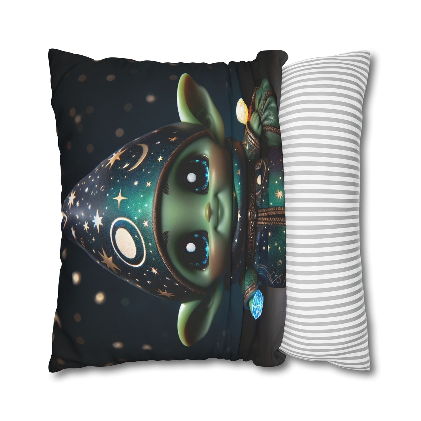 Tyynyliina | Neliö | Polyesterikangas | Fantasiahaltija | Kosminen Velho | Figuuri