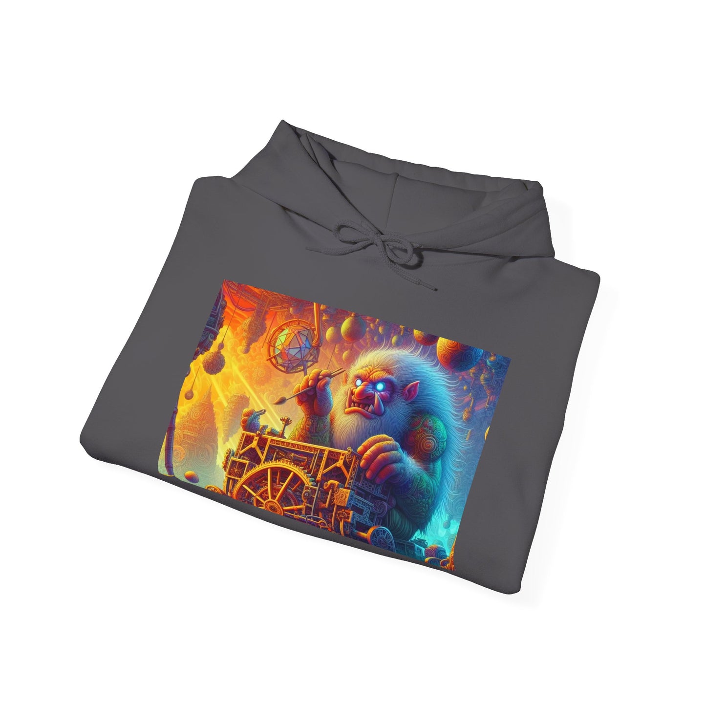 Bluza z kapturem | Unisex | Bluza dresowa z kapturem | Gruba mieszanka | Mitologia Arktyczna | Mechanik Lodu