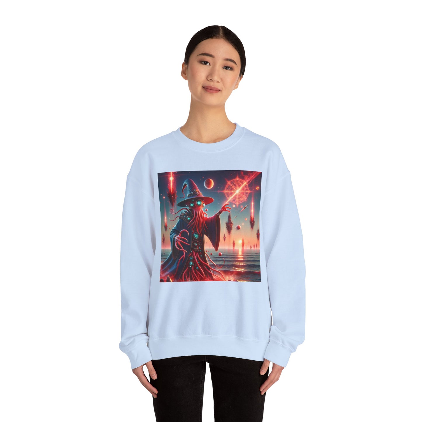 Genser | Unisex | Rund hals | Kraftig blanding | Kosmisk Skrekk | Illithid Trollmann