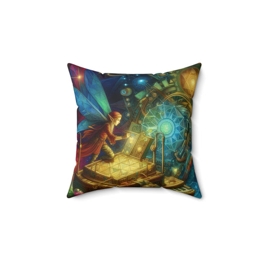 تکیہ | پالئیےسٹر | مربع | روحانی مجسم | فیری پزل باکس