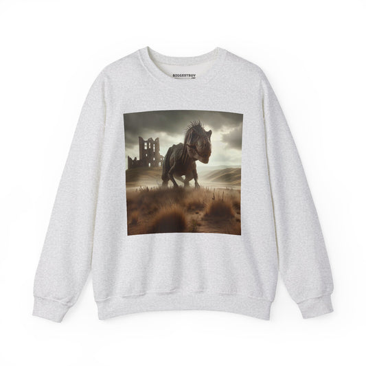 Sweatshirt | Unisex | Crewneck | Heavy Blend | Prehistoric Fantasy | T-Rex Hunt