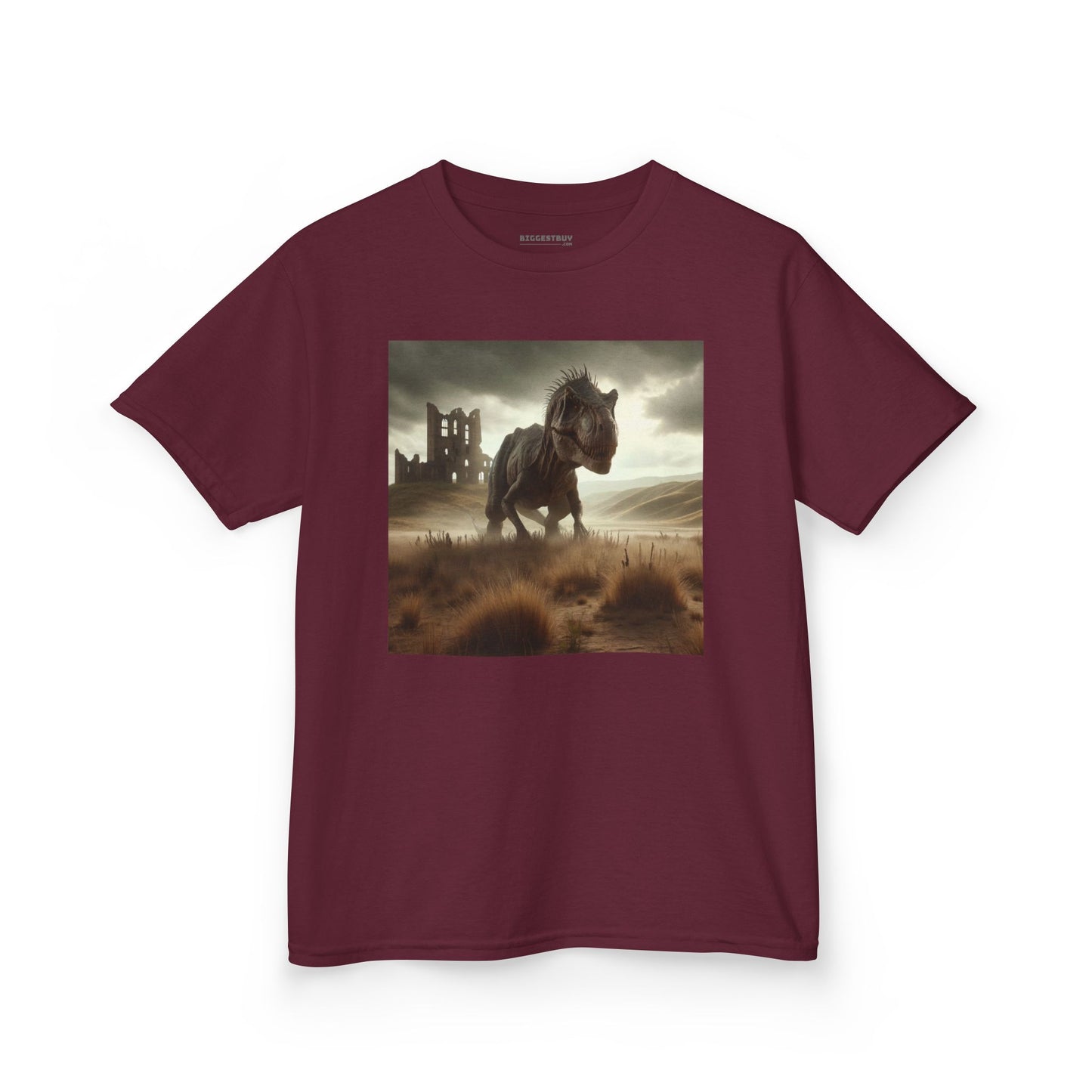 Camiseta | Camiseta Infantil | Algodão Pesado | Ficção Dinossáurica | T-Rex Ancestral
