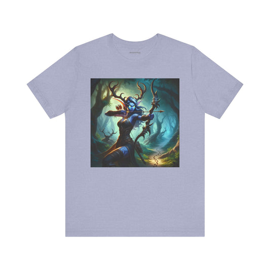 ٹی شرٹ | یونیسیکس | جرسی ٹی | مختصر بازو | جنگلی فینٹسی | روحانی شکاری