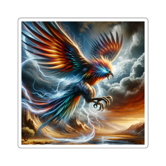 Stiker | Persegi | Legenda Phoenix | Api Keabadian