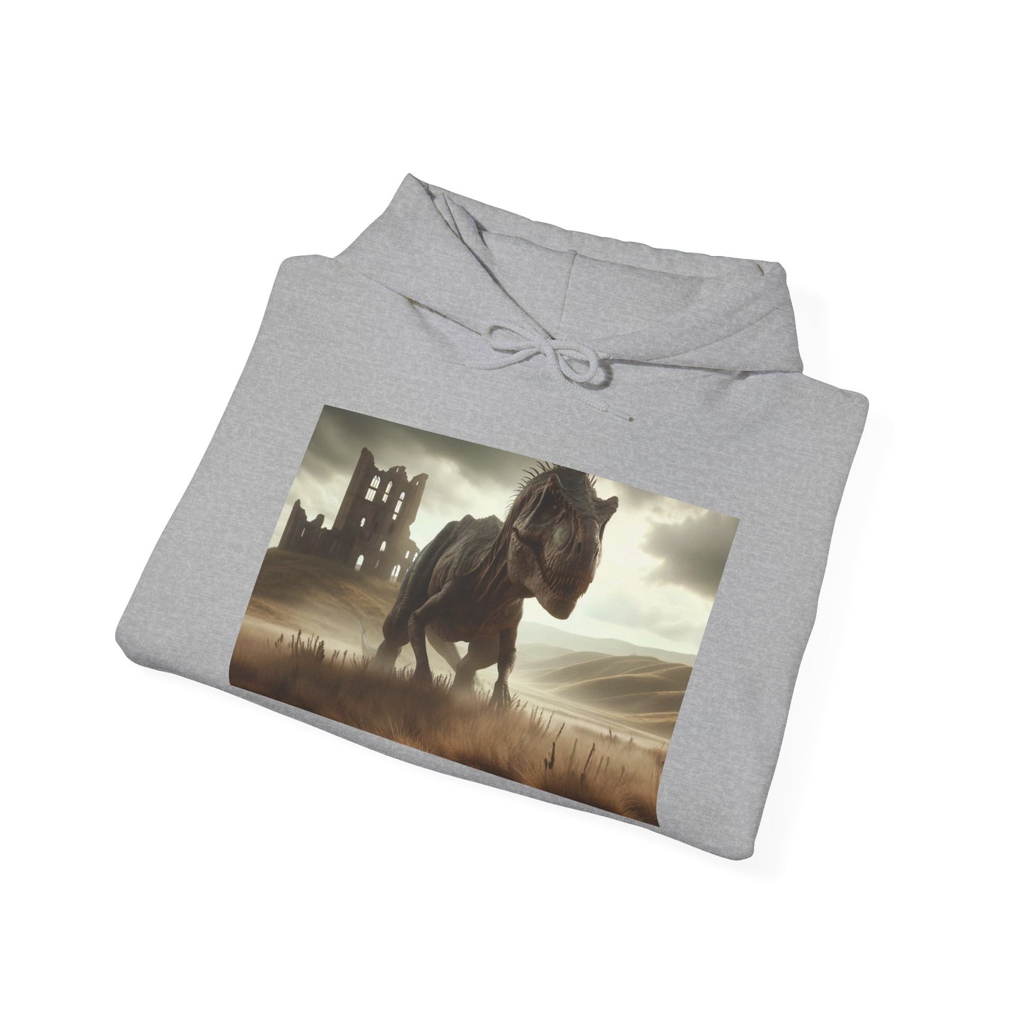 Felpa con cappuccio | Unisex | Felpa con cappuccio | Misto pesante | Paleofinzione | Dinosauri Preistorici | T-Rex