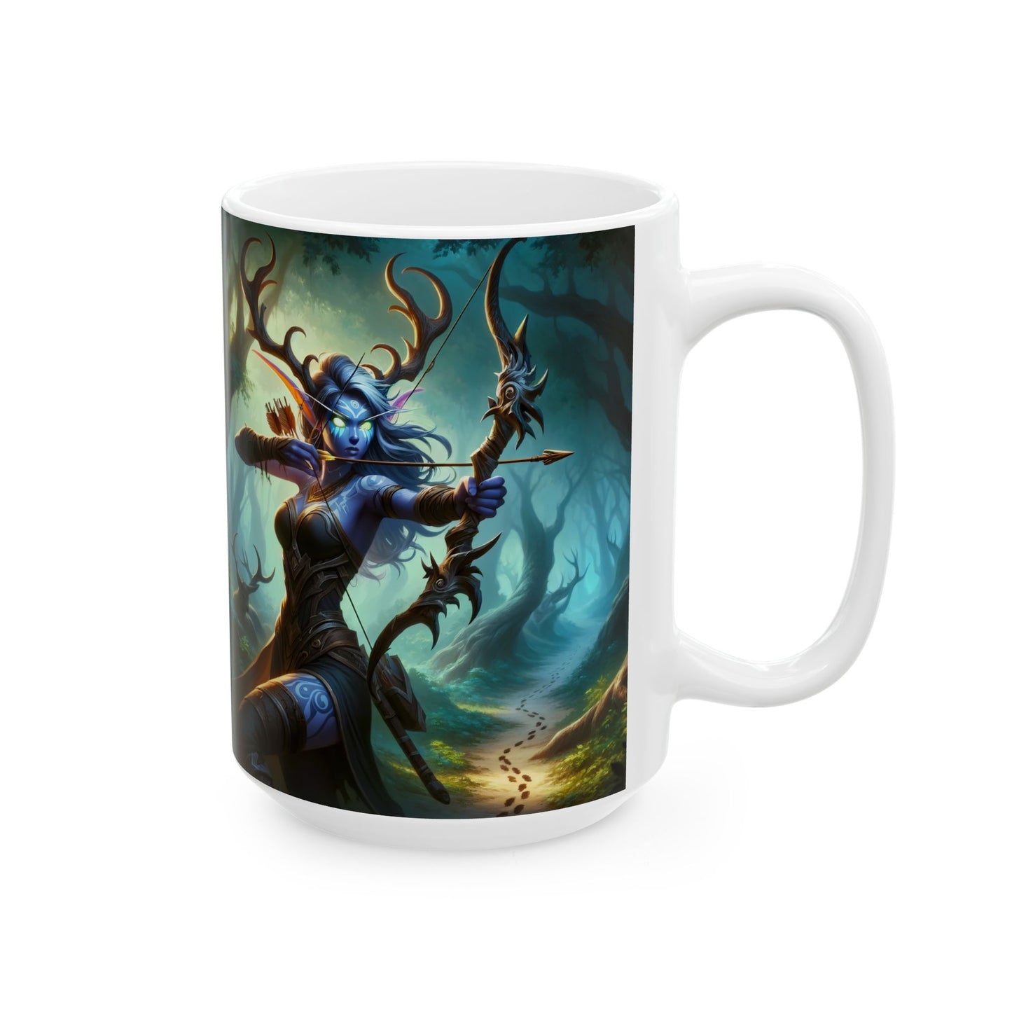 مگ | سیرامک | سفید | جنگلی فینٹسی | روحانی شکاری