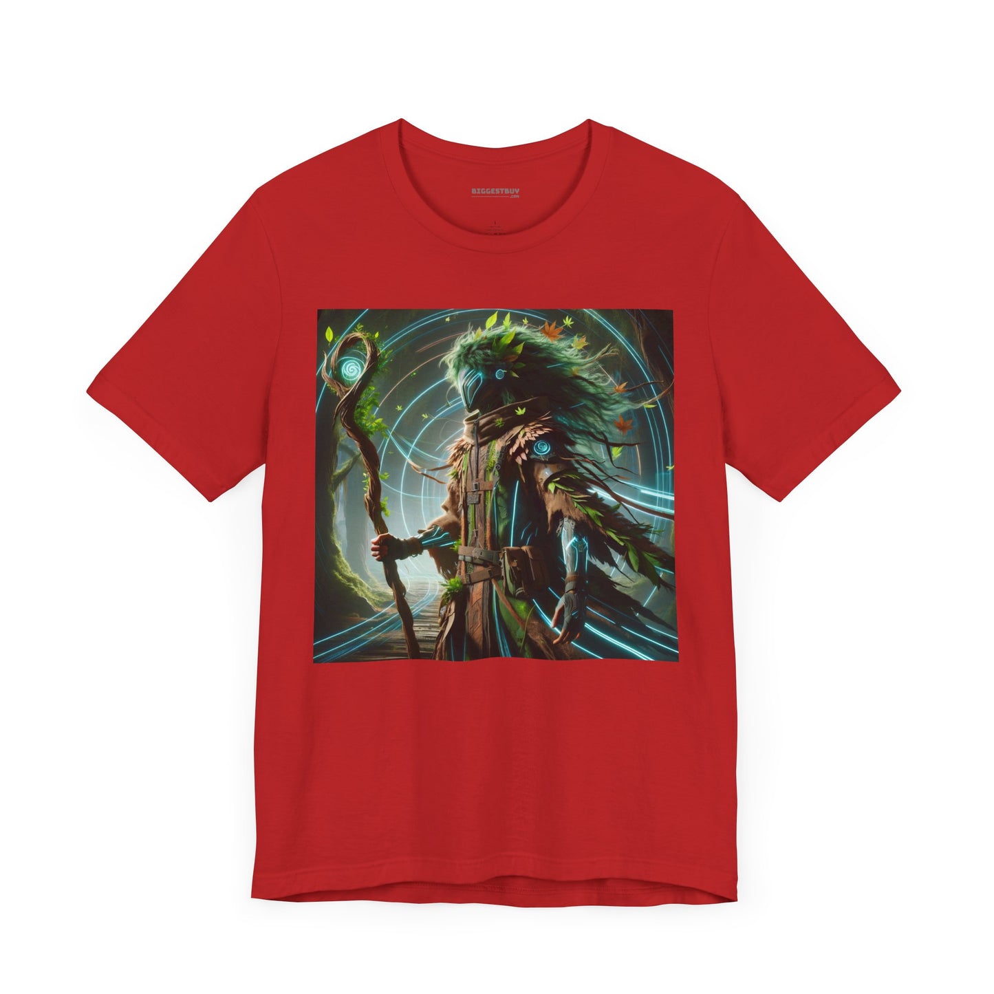 เสื้อยืด | ยูนิเซ็กส์ | เสื้อยืดเจอร์ซีย์ | แขนสั้น | ตำนานป่าพิศวง | เทพเจ้าแห่งพงไพร