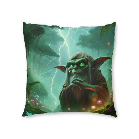 Pillow | Floor Pillow | Tufted | Square | Shamanic Fantasy | Boggart | Goblin