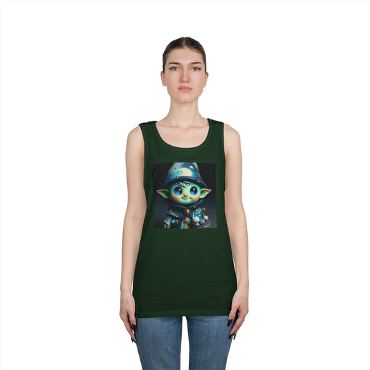 Tanktopp | Unisex | Kraftig bomull | Kosmisk Alvekunst | Fantasidukke
