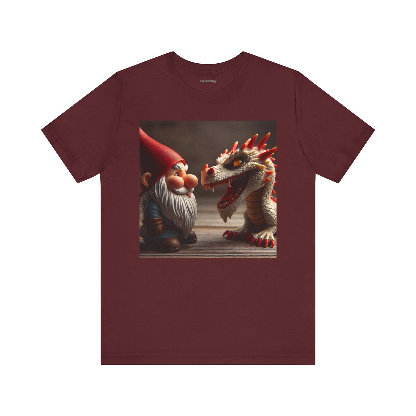 เสื้อยืด | ยูนิเซ็กส์ | เสื้อยืดเจอร์ซีย์ | แขนสั้น | ตำนานเทพนิยาย | นิทานพื้นบ้าน | โนมกับมังกร