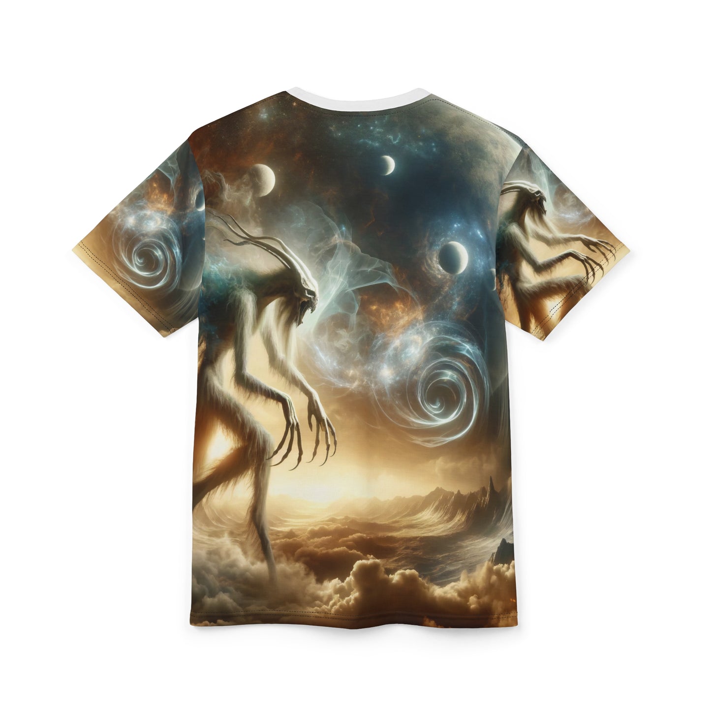 تي شيرت | طباعة شاملة | تي شيرت للجنسين | رعب كوني | محرك الواقع | كيان