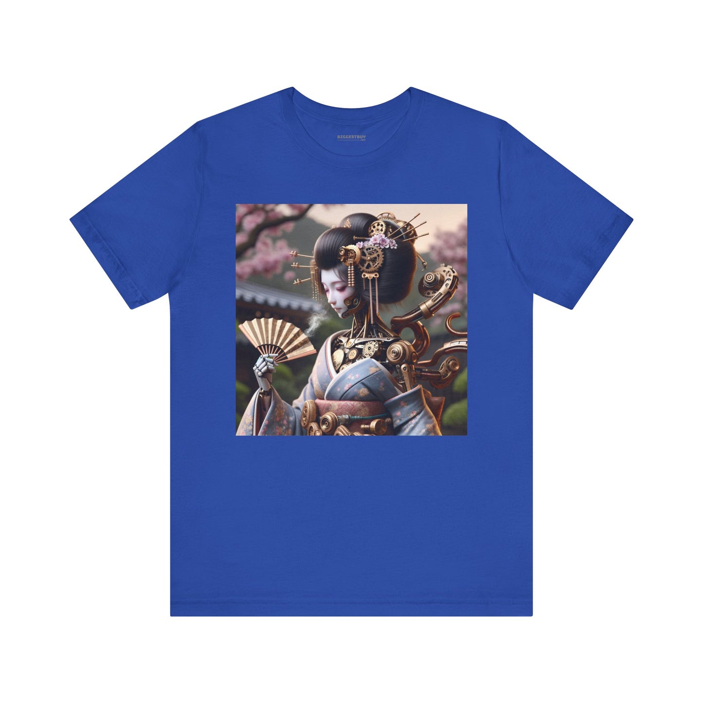 Tシャツ | ユニセックス | ジャージーTシャツ | 半袖 | スチームパンク | サイバーギーシャ | ロボット芸者