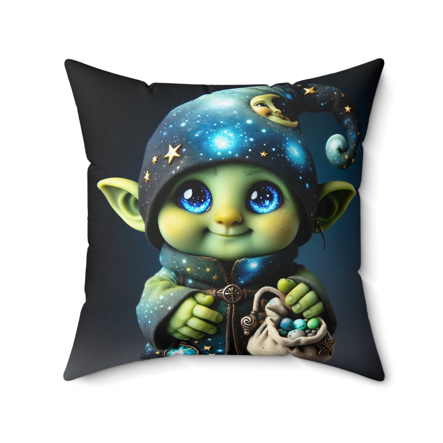 Pillow | Polyester | Square | Fantasy | Celestial Magic | Goblin