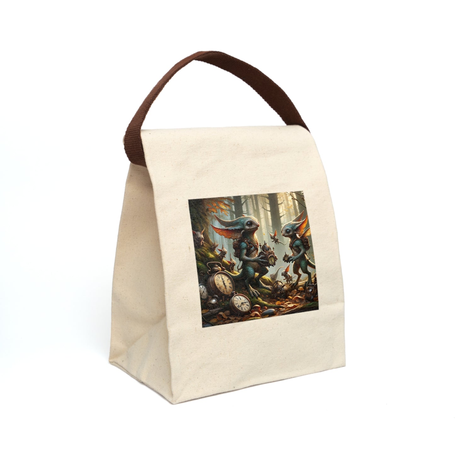 Lunchväska | Canvas | Med rem | Keltisk fantasi | Tidväktare | Pooka