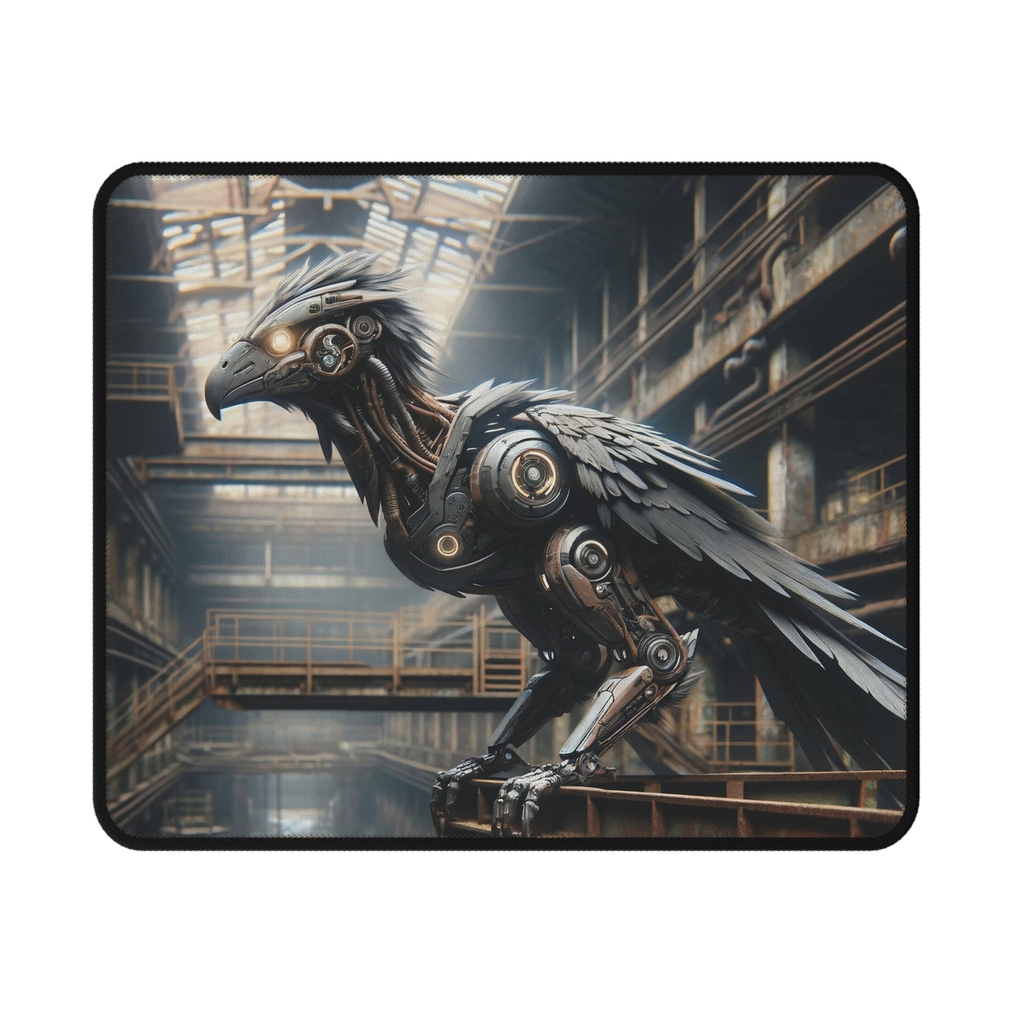 Tappetino per mouse | Steampunk Post-Apocalittico | Corvo Meccanico