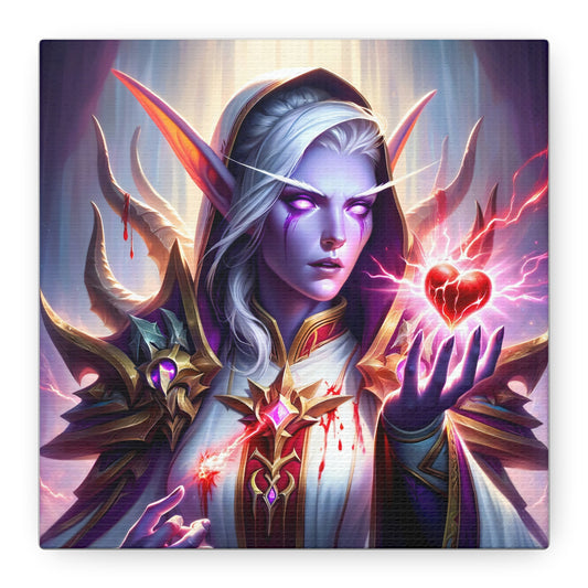 کینوس | میٹ | خیالی فن | جادوئی الف وارڈن | ارغوانی دل