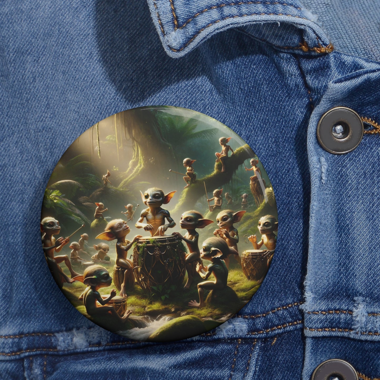 بٹن | پن بٹن | پن بیک | جنگلی فوک لور | دیہی اساطیر | ڈرم سرکل