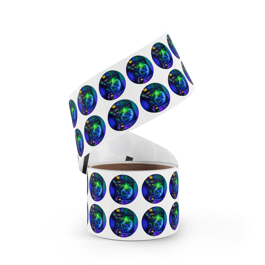 Rolka etykiet samoprzylepnych | Okrągły | Folklor Nordycki | Bogart | Gry