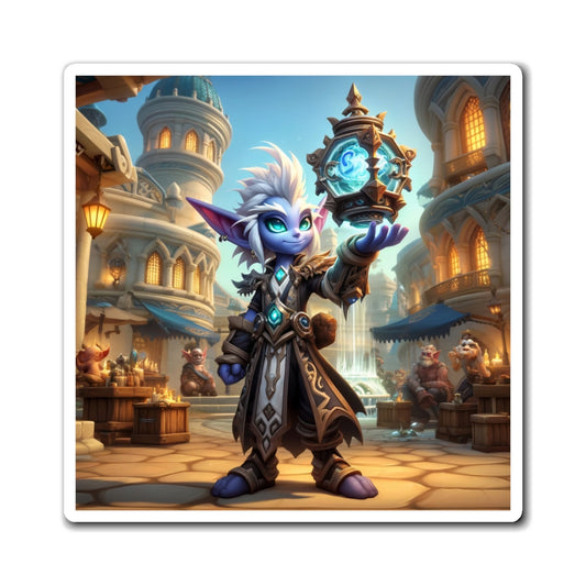 Ímã | Vinil | Fantasia Cronomágica | Gnomo Azul