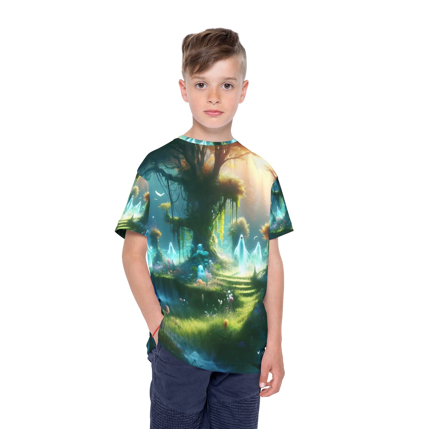 Sportshirt | Kinderen | Keltische Folklore | Wil-o'-Wisps