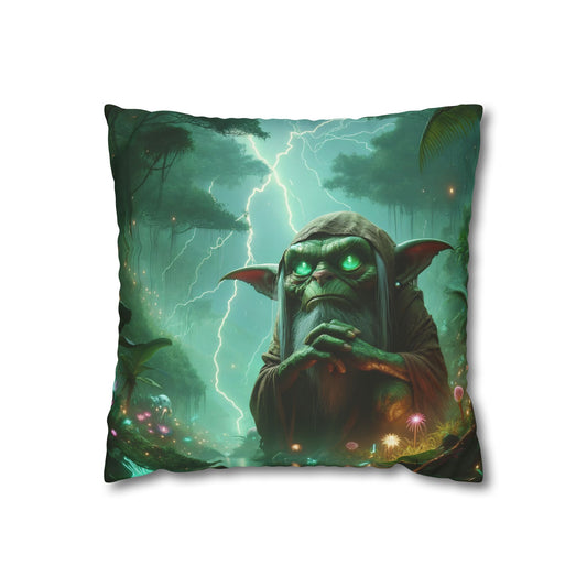 Pillowcase | Square | Polyester canvas | Shamanic Fantasy | Boggart | Goblin