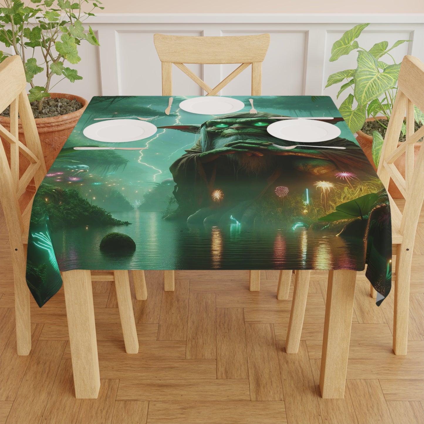 Tafelkleed | Bosfantasie | Goblin Sjamaan | Meditatie