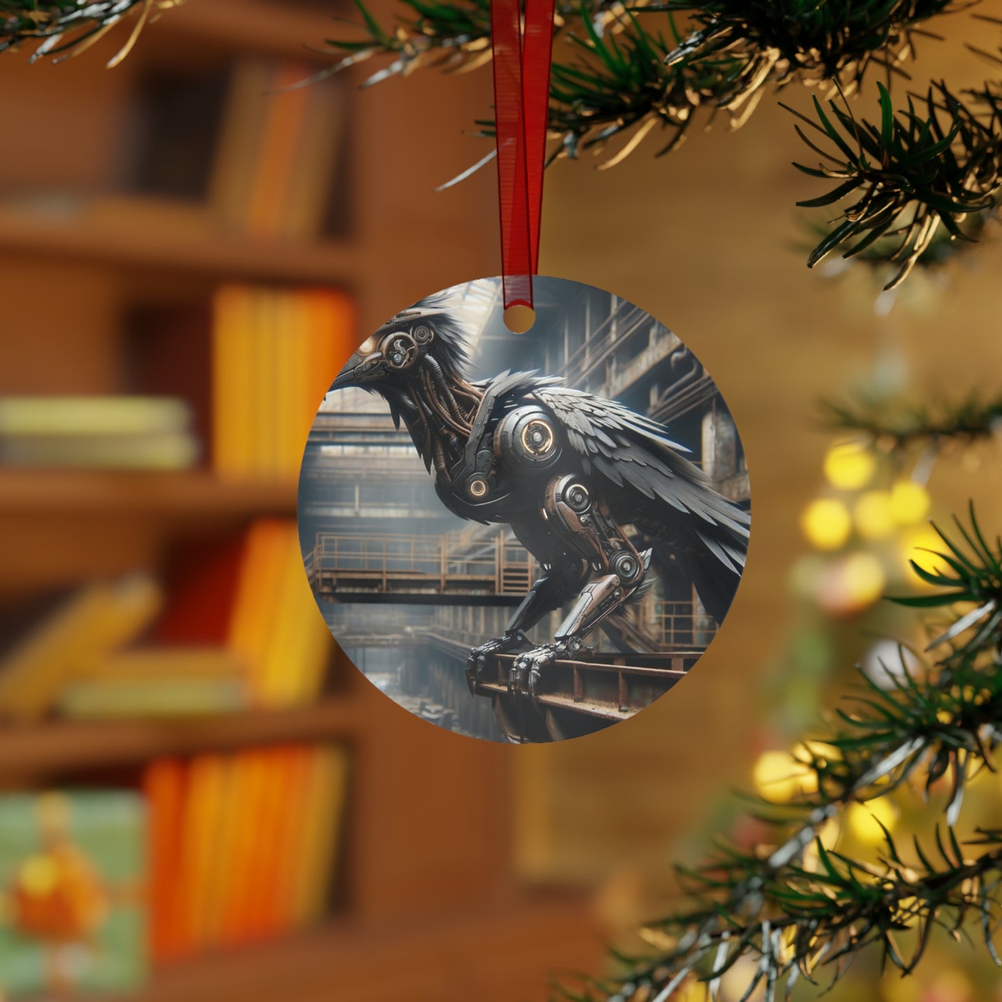 Ornament | Metaal | Steampunk | Klokwerk Mechanica | Raaf