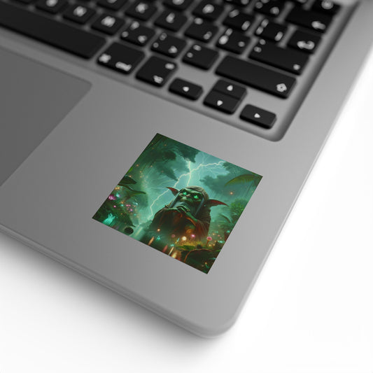 Sticker Label Roll | Square | Shamanic Fantasy | Boggart | Goblin