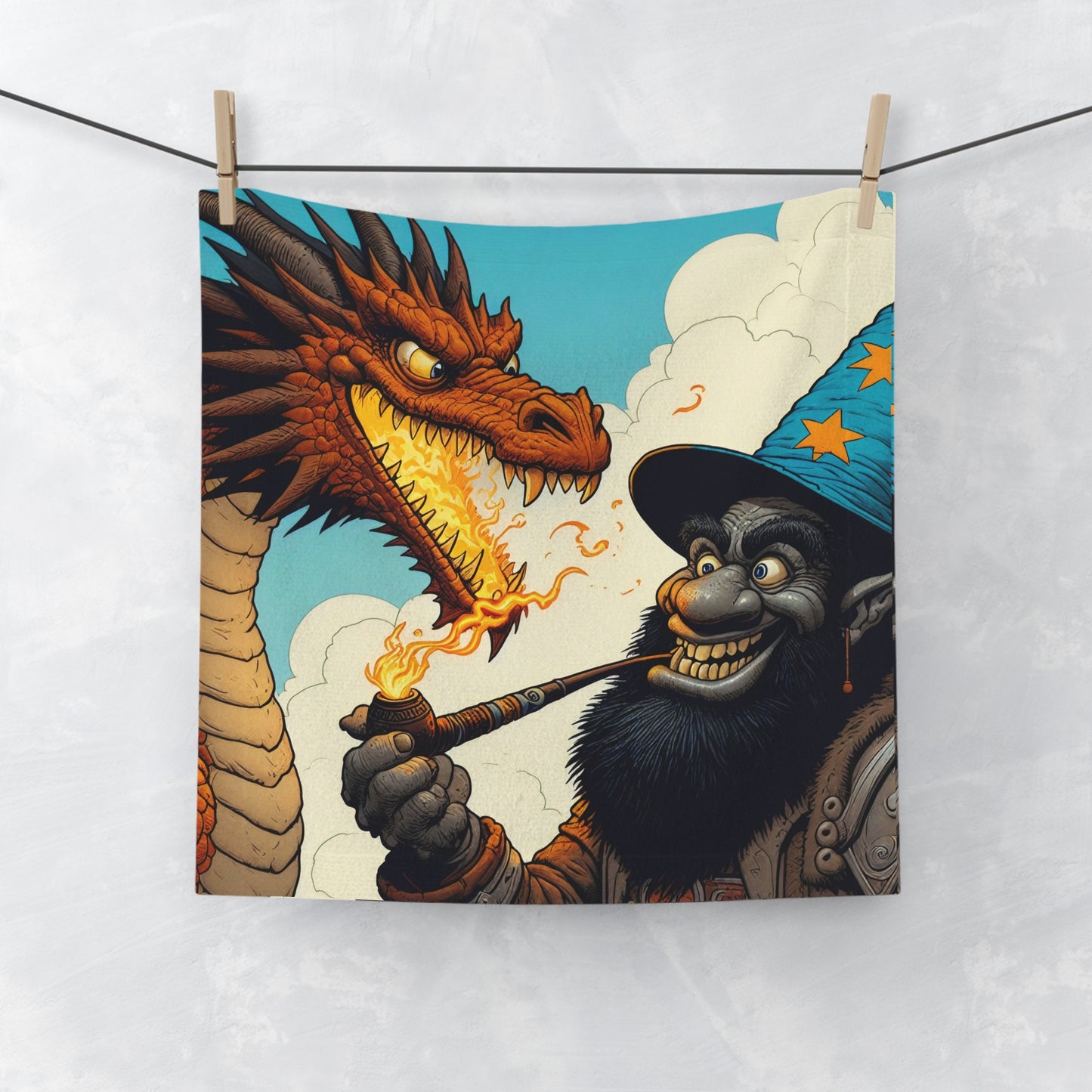 Handdoek | Washandje | Hoge Fantasie | Drakenvuur | Goblin