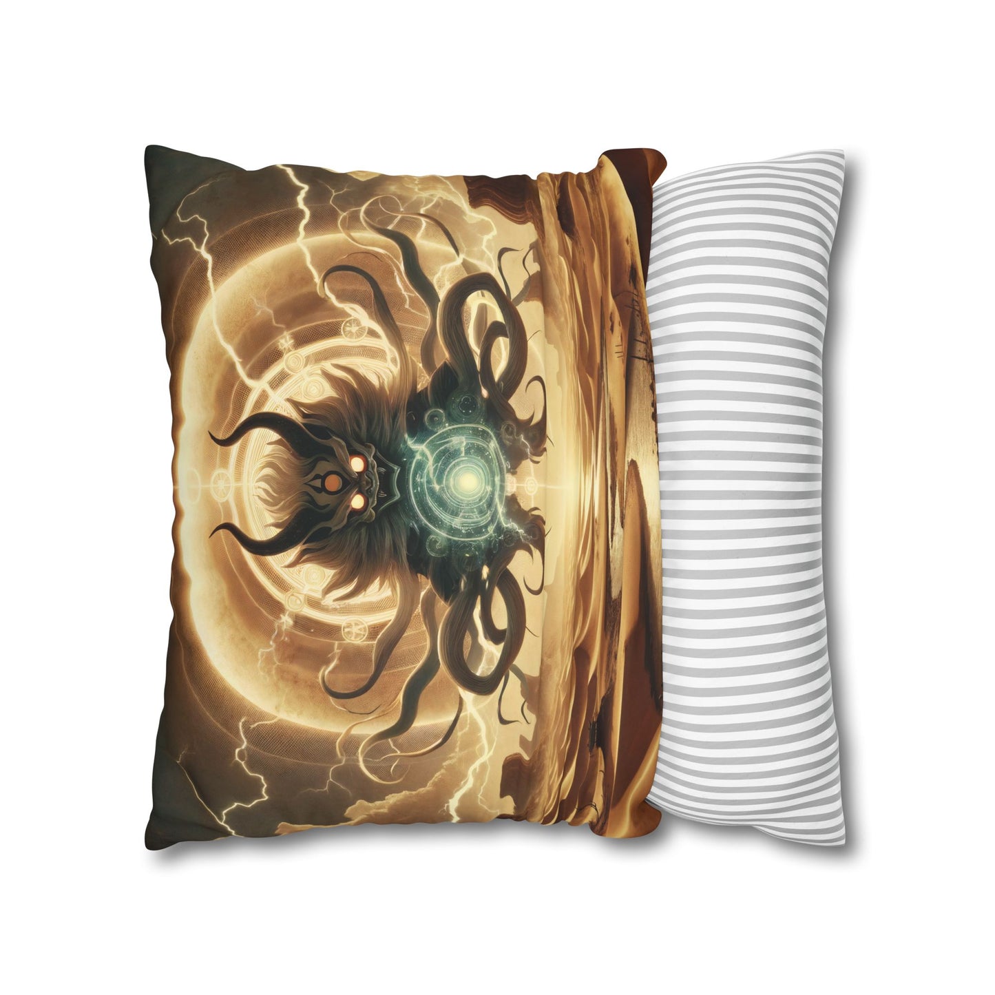 Funda de almohada | Cuadrado | Lienzo de poliéster | Horror Cósmico | Entidad Lovecraftiana | Caos