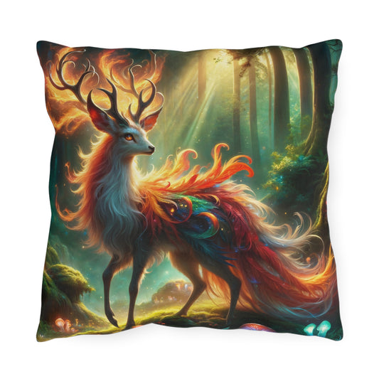 Almohada | Almohada de exterior | Fantasía Elemental | Ciervo de Fuego