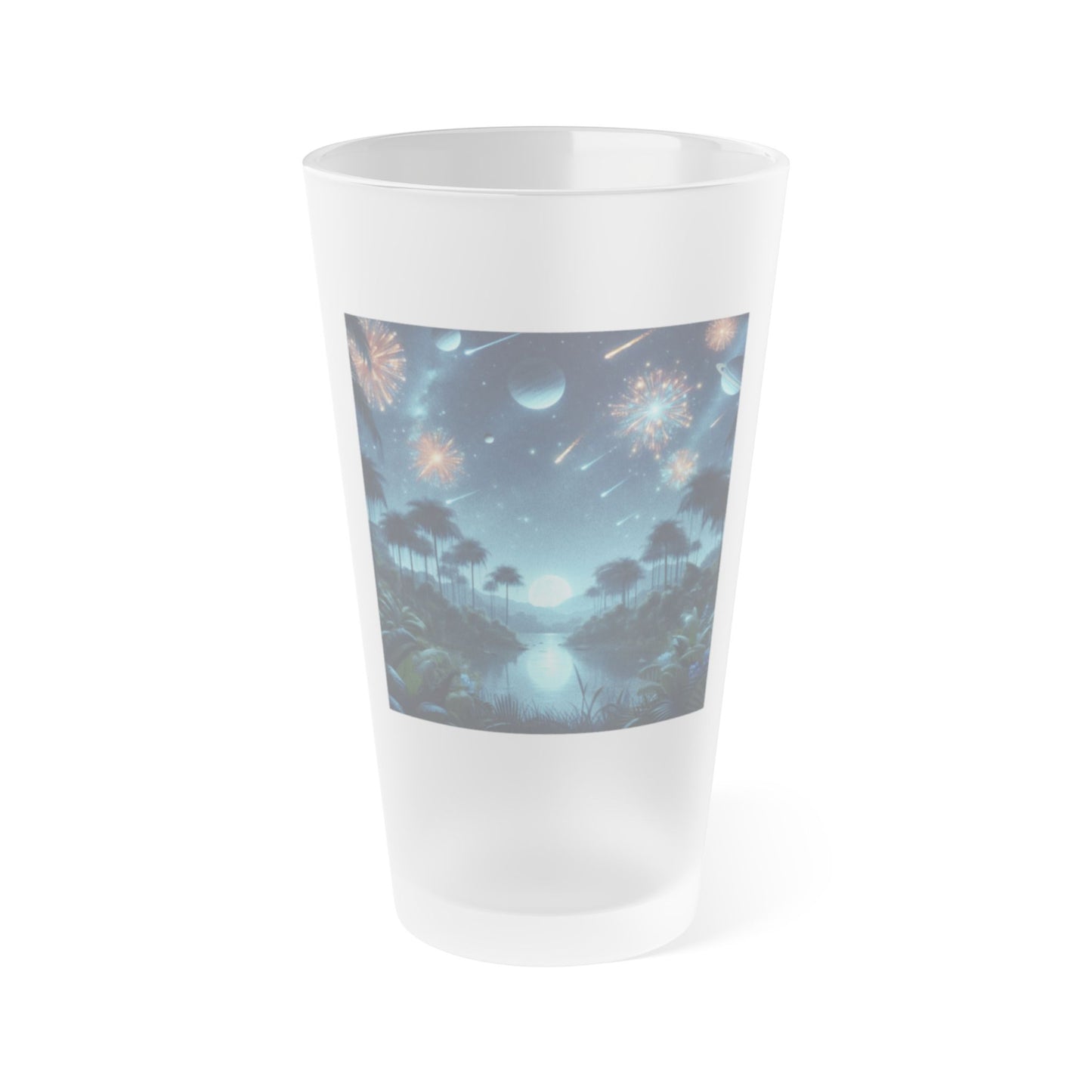 Vaso | Vaso de pinta | Esmerilado | Fantasía Cósmica | Astralagos
