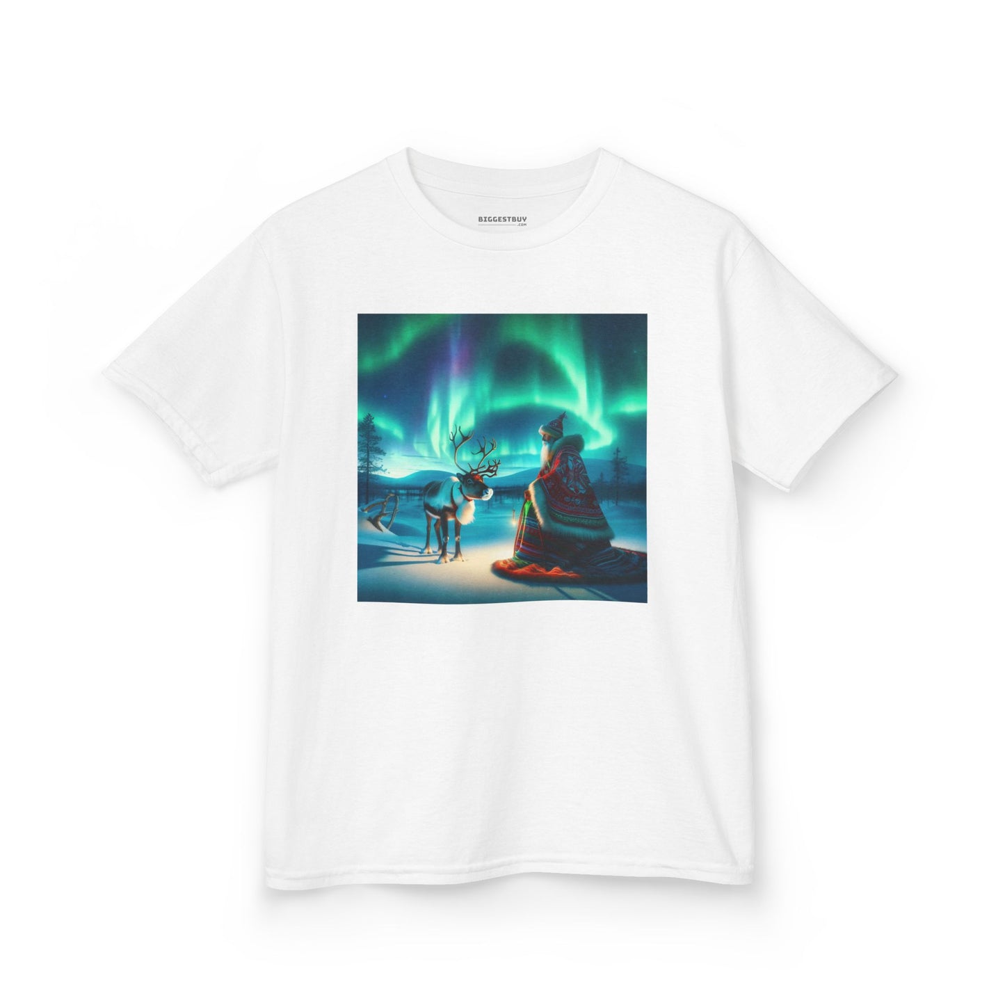 Camiseta | Camiseta Infantil | Algodão Pesado | Misticismo Nórdico | Xamã Sami