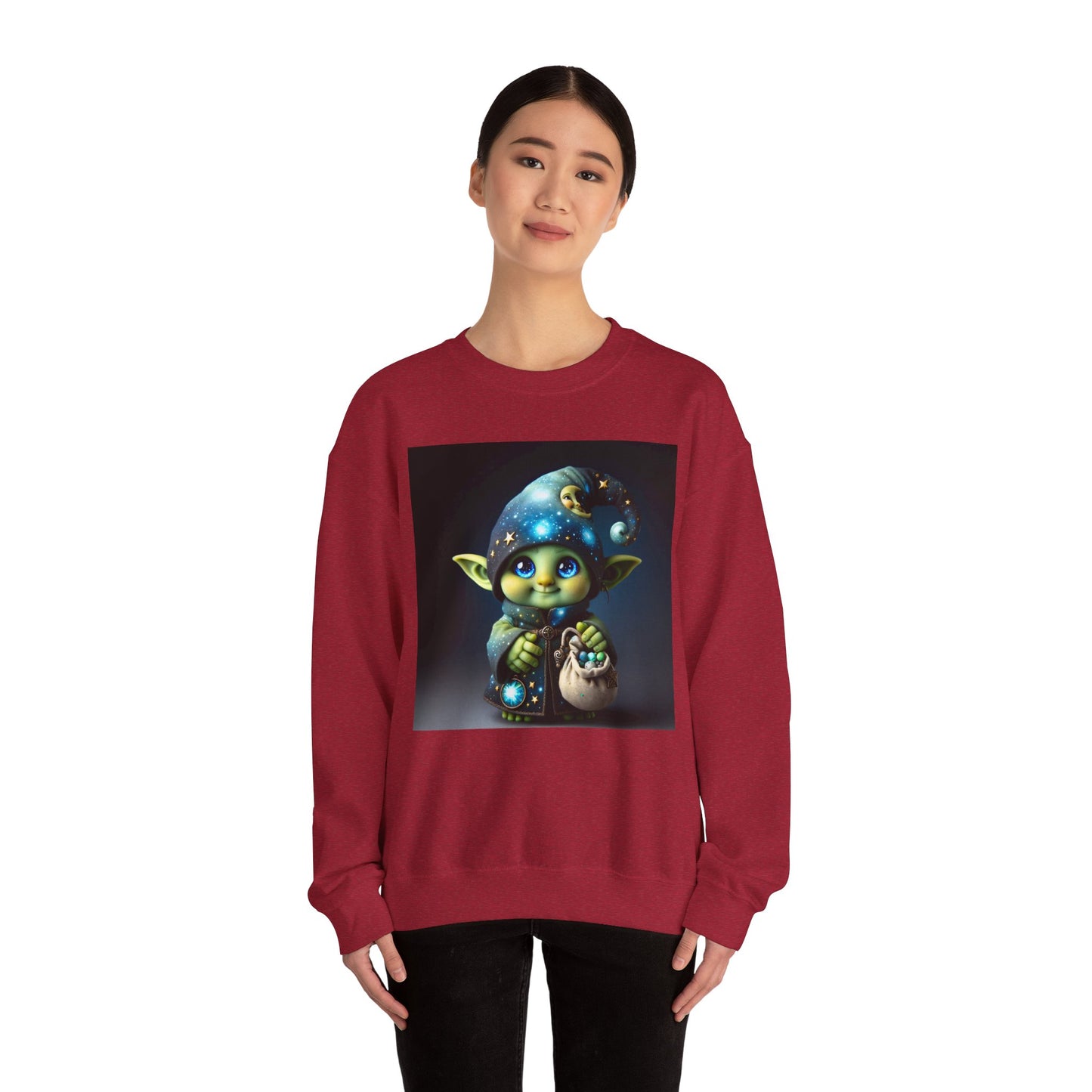 Genser | Unisex | Rund hals | Kraftig blanding | Fantasi | Skogsalv | Trollmann