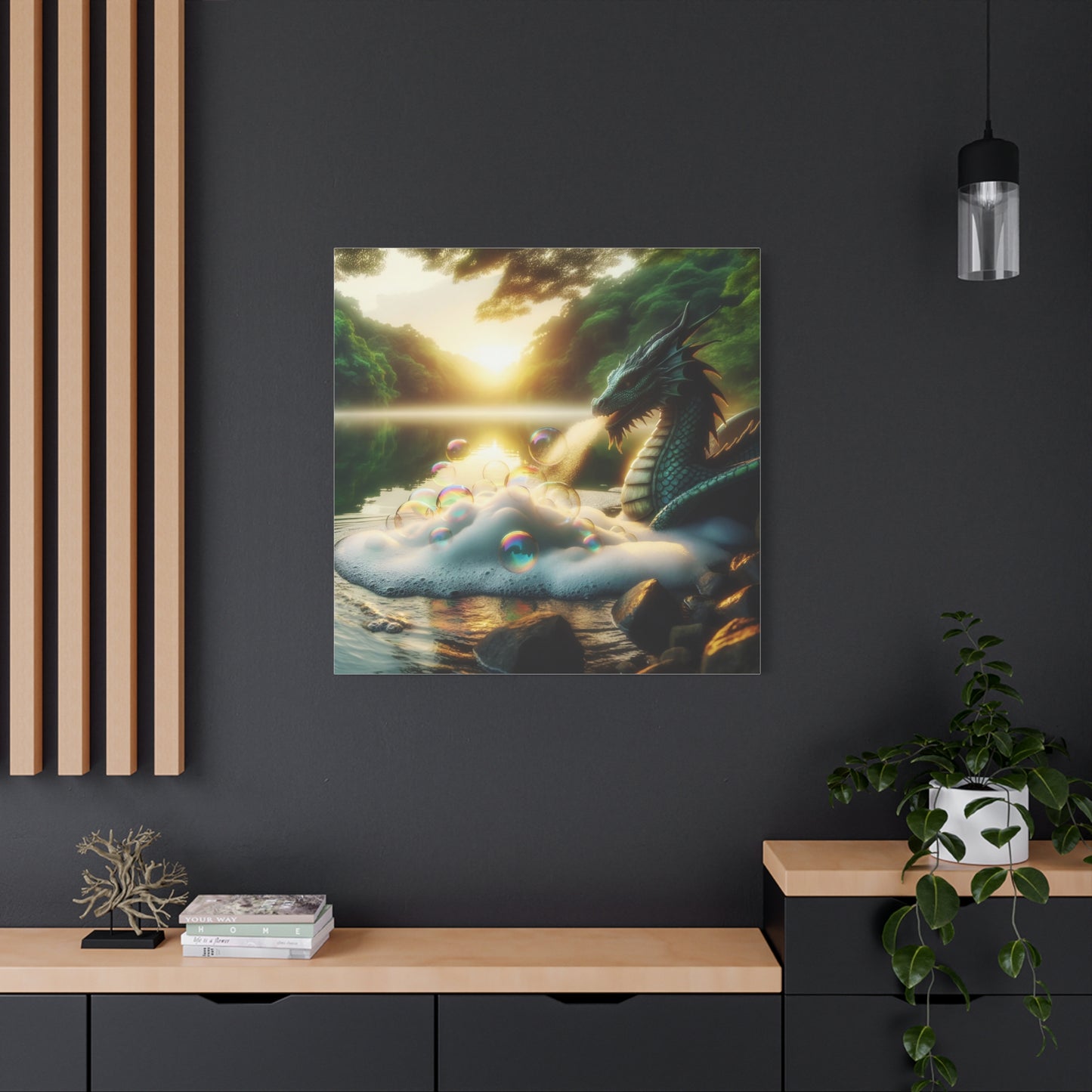 Płótno | Matowy | Fantasy Smocze | Mistyczna Istota