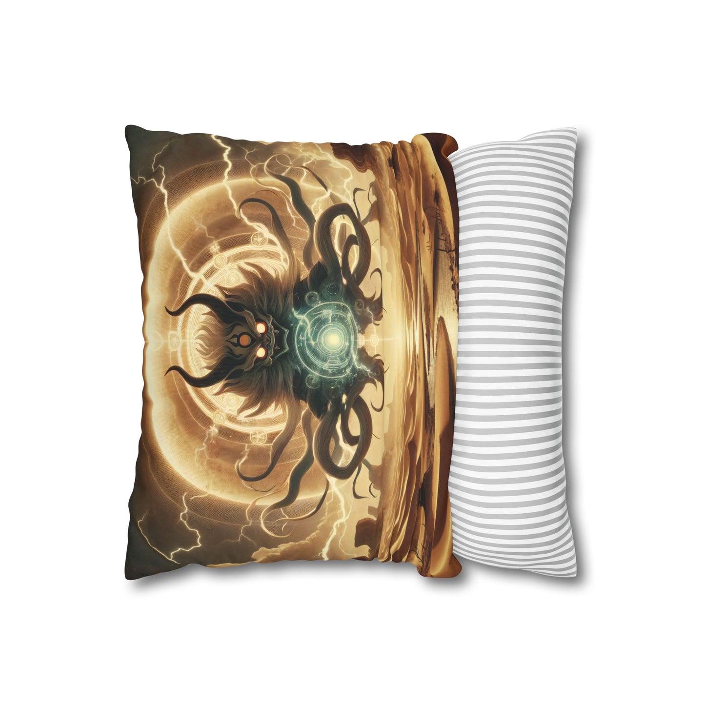 Funda de almohada | Cuadrado | Lienzo de poliéster | Horror Cósmico | Entidad Lovecraftiana | Caos