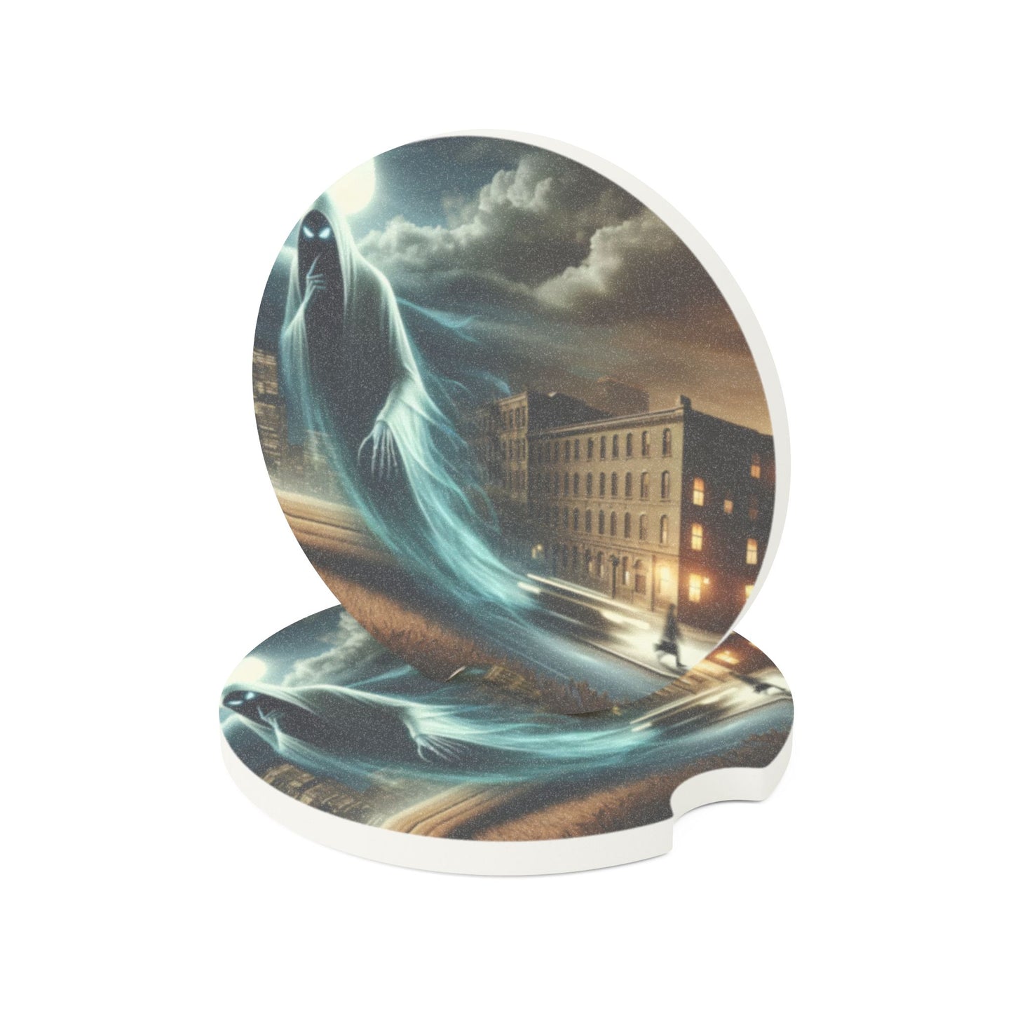 Sous-verre | Sous-verre pour voiture | Stéatite | Fantôme urbain | Apparition nocturne