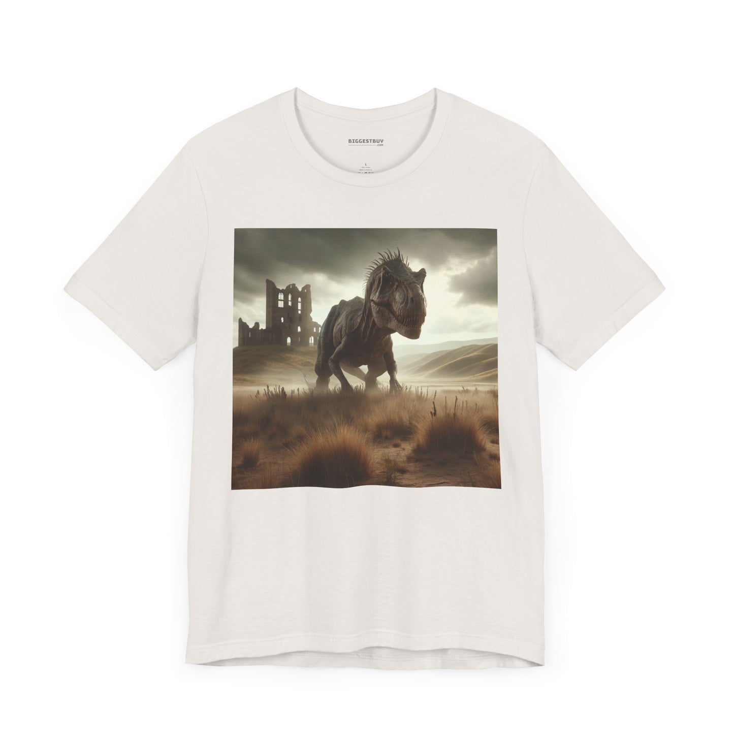T-shirt | Unisex | Maglietta in jersey | Manica corta | Paleofinzione | Dinosauri Preistorici | T-Rex