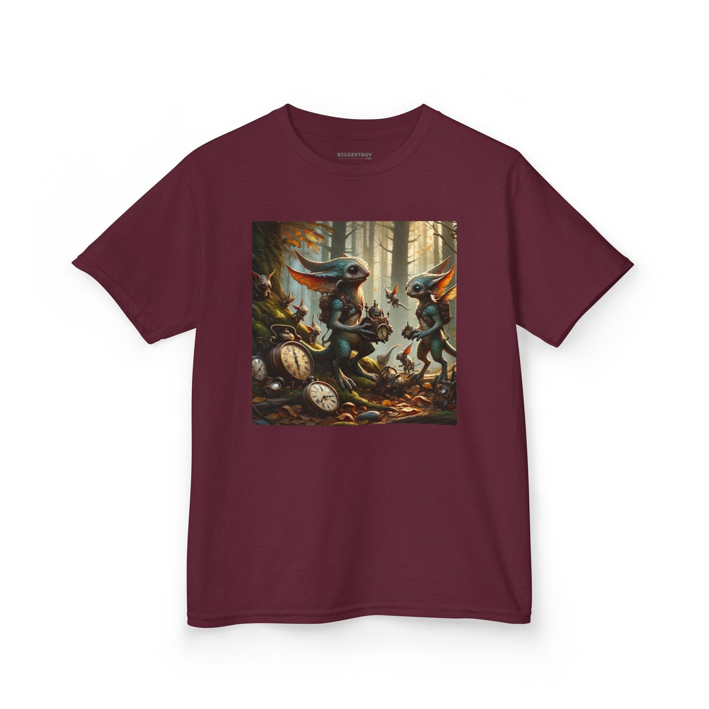 T-Shirt | Koszulka dziecięca | Ciężka bawełna | Steampunk Fantasy | Leśne Pooka