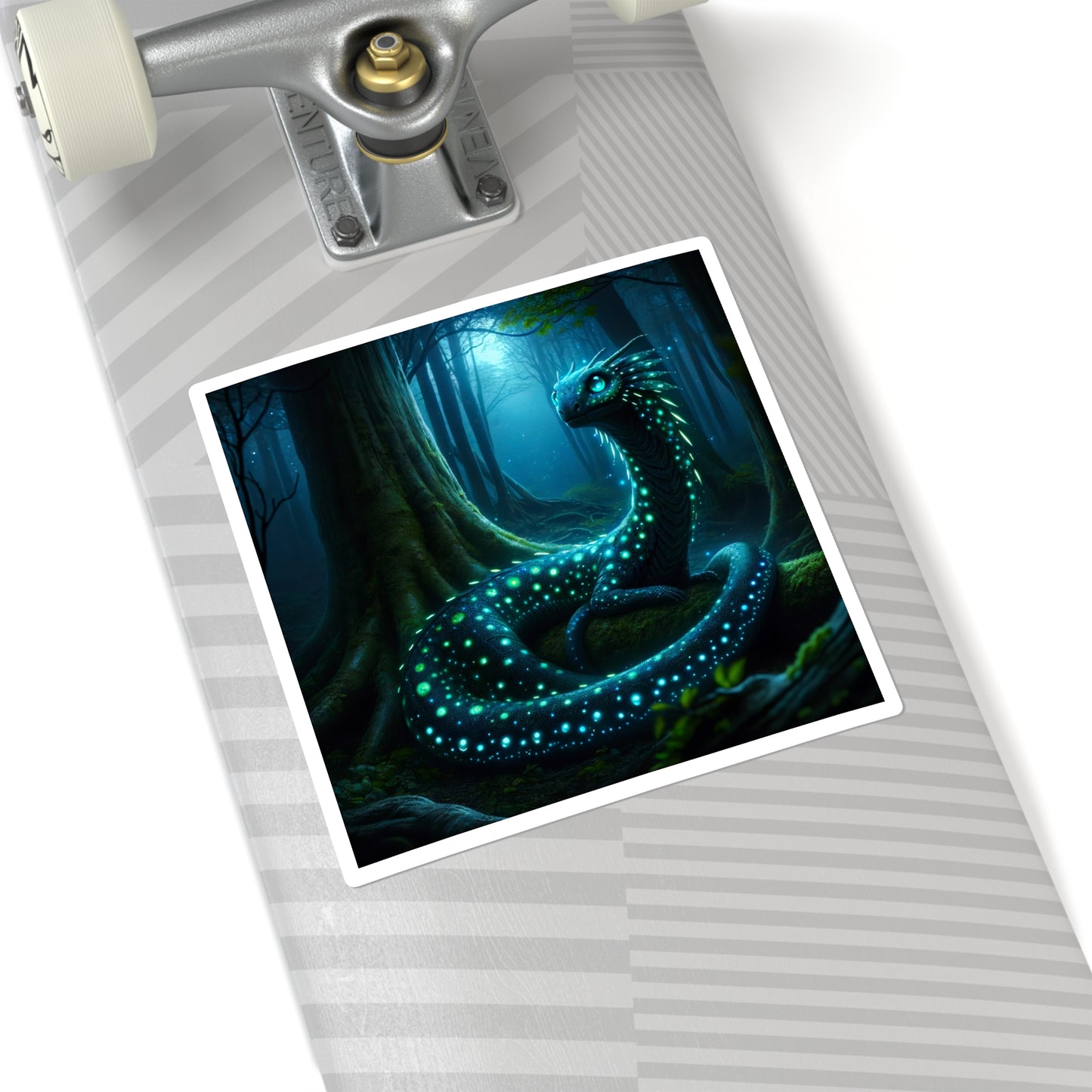 سٹیکر | مربع | جنگلی ڈریگن فینٹسی | حیاتیاتی روشنی